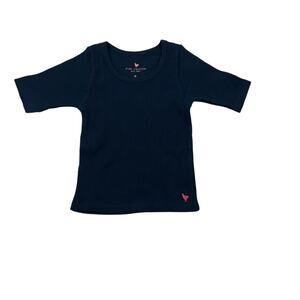 Pink Chicken Blue Ribbed Shirt
